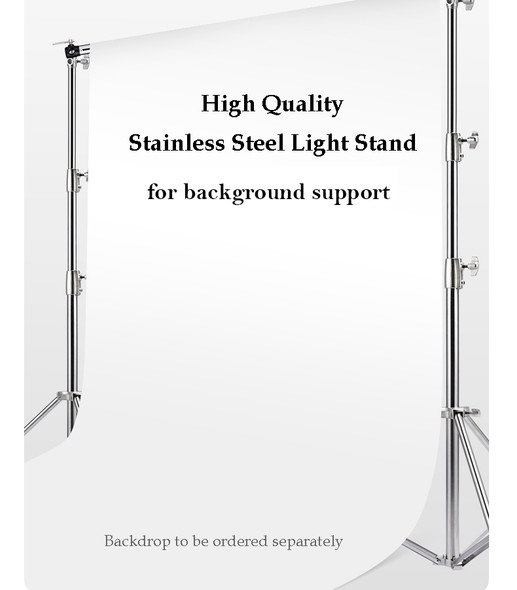  Fotolux SZ-BG02 Heavy-duty S/S Background Support Kit ( 4m Wide x 3.88m High)
