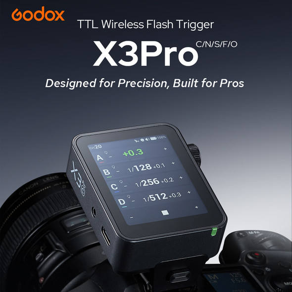 Godox X3Pro N TTL HSS Wireless Touchscreen Flash Trigger for Nikon /Neewer