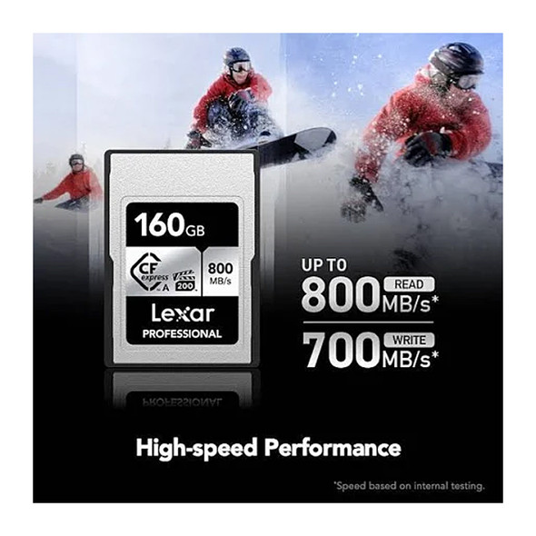 Lexar 160GB Professional Silver Series CFexpress Type A Memory Card - SONY
