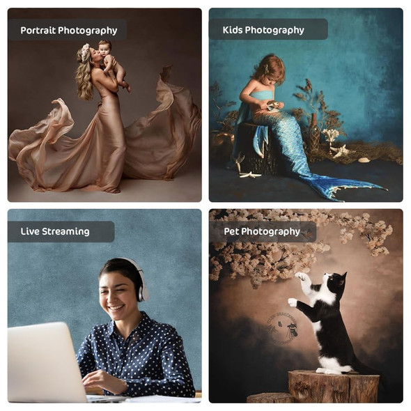  Fotolux 105cm x 140cm Oil Painting Texture Background Thin Muslin Cloth