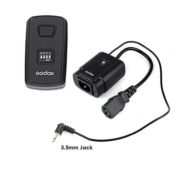 Godox DM-16 (3.5mm) Wireless 433MHz Studio Flash Remote Trigger & Receiver Set 
