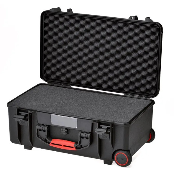 HPRC 2550W Wheeled Hard Case with Cubed Foam (Black/ Red)