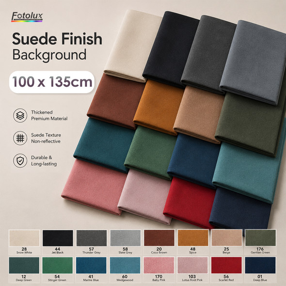 Fotolux 100 x 135cm Suede Finish Background