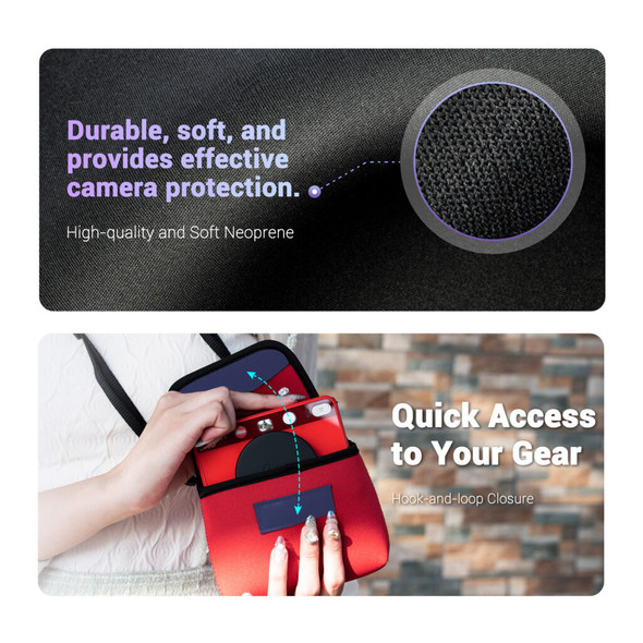  JJC OC-LSF2 BLACK  Compact  Camera Pouch for Leica Sofort 2