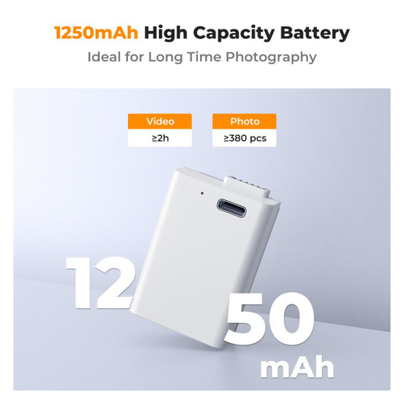 K&F Concept KF28.0040 EN-EL25 1250mAh 7.6V 9.5Wh USB-C Fast Charging Li-ion Battery 