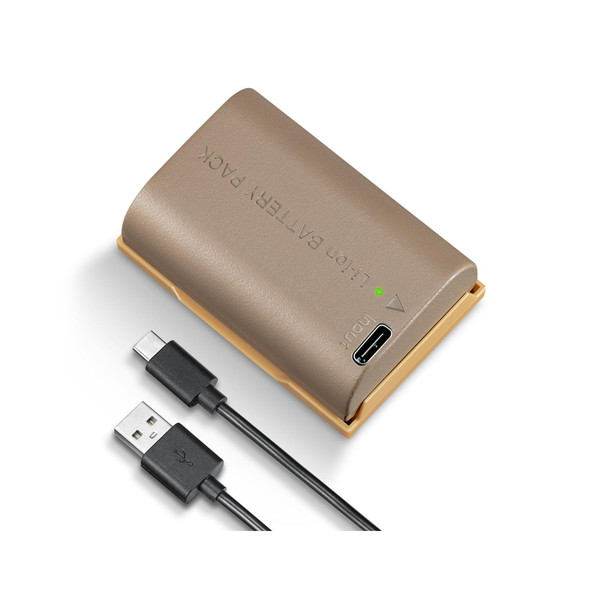  K&F Concept KF28.0022 LP-E6NH 2250mAh 7.2V 16.2Wh USB-C Fast Charging Li-ion Battery 