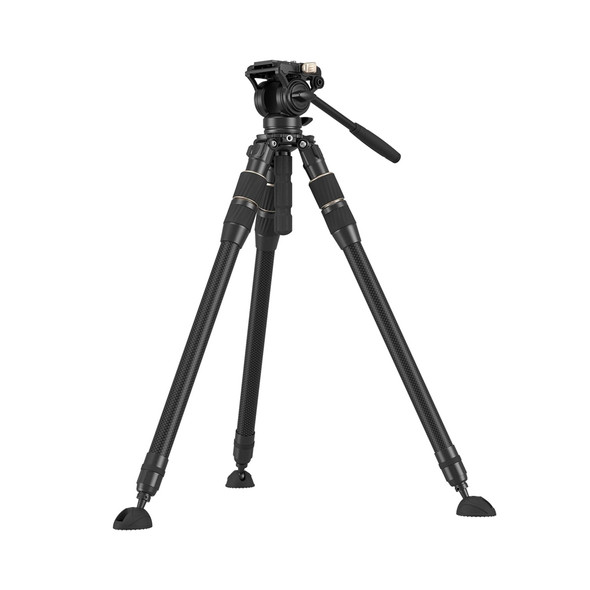 SmallRig 4643 FT-S303 FreeSpeed Carbon Fiber Twist Lock Travel Video Tripod Kit  (Max Load 15kg)