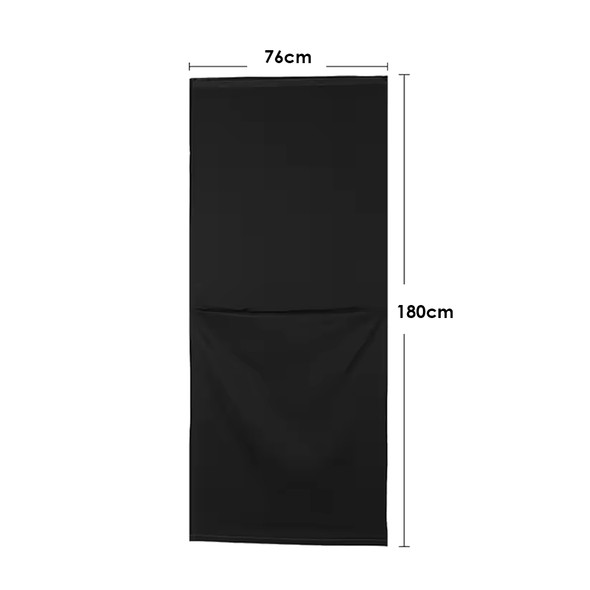 Fotolux C76x180-BK (76x180cm) Black Velvet Light Absorbing Non-reflective Reflector Flag Cover Cloth for 75x90cm Steel Flag Scrim Frame
