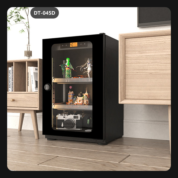 Lenthem DT-045D 40L Small Auto-Dehumidifier Digital Dry Cabinet (Black)