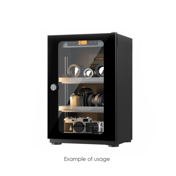 Lenthem DT-045D 40L Small Auto-Dehumidifier Digital Dry Cabinet (Black)