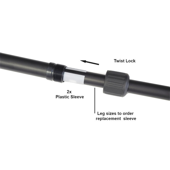 Benro Tripod Replacement Parts - Pastic Sleeve 2x  for 28mm leg