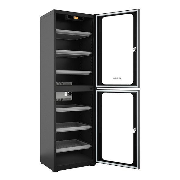  Lenthem DT-210D 187L 2 Doors Tall Auto-Dehumidifier Digital Dry Cabinet (Black) 