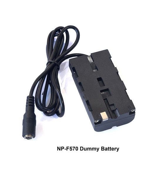 Fotolux AC- NPF570 Dummy Battery with AC Power Adapter for NP-F Battery