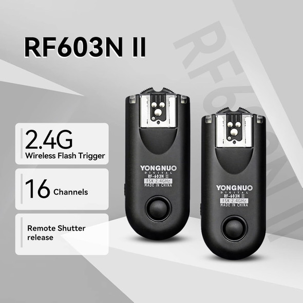 Yongnuo RF603NII N3 Wireless Flash Trigger for Nikon D90 D600 D7100 D7000 