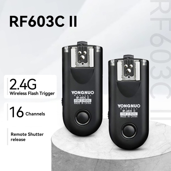  Yongnuo RF603CII C3 Wireless Flash Trigger for Canon 1D 5D R5 R3