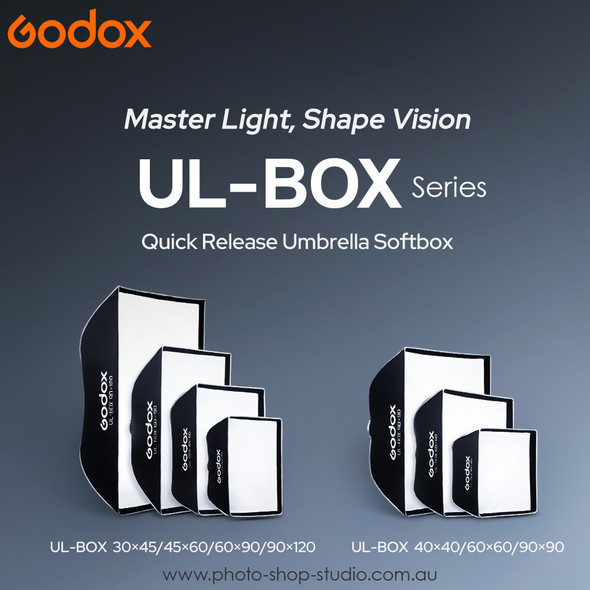  Godox UL-BOX-60 (60x60cm) Umbrella Quick Release Square Softbox with Grid (Bowens Mount)