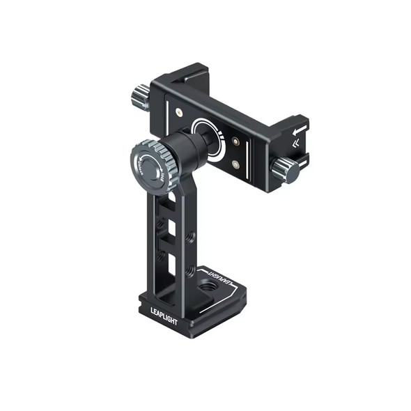 Leaplight LYB1 Metal Phone Holder Clamp with Dual Cold Shoe (Clamp Range 60-94mm) 