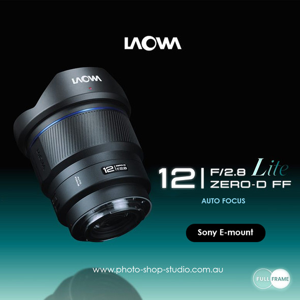  Laowa 12mm F2.8 Lite Zero-D FF Auto Focus Lens for Sony E-mount 