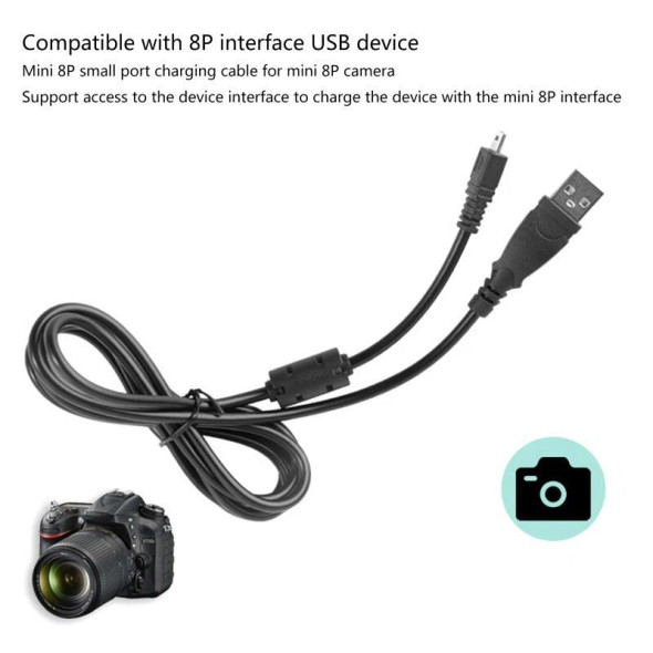 Fotolux UC-E6 Mini-B 8Pins Nikon to USB-A Connecting Cable (1.5m)