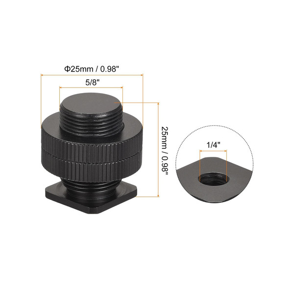  Fotolux TF10069 5/8" Male to 1/4" Female Hot Shoe Adapter