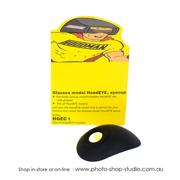 Hoodman HGEC1 Glasses Size Camera Eyecup Only for HoodEYE Eyecup Mounting Ring 