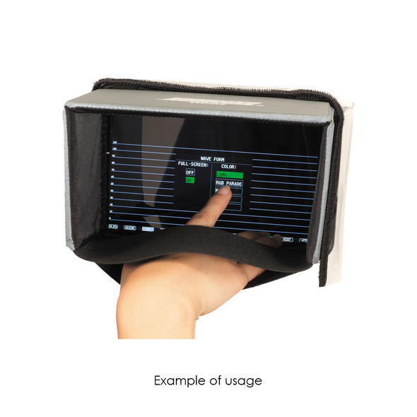 Hoodman HCD7 Large Sun Shade Hood with Raincape for 7" LCD