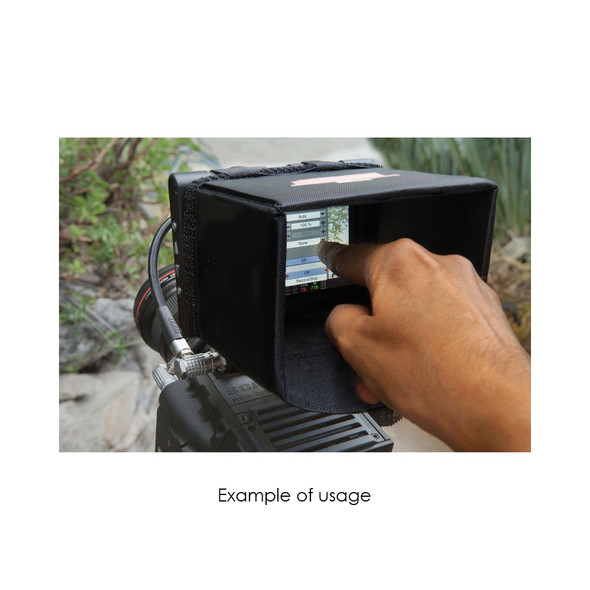 Hoodman HRT5 Sun Shade Hood for 5" LCD Touchscreen Monitor