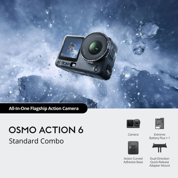 DJI Osmo Action 6 Standard Combo - 8K Cold-Resistant  Waterproof Action Camera
