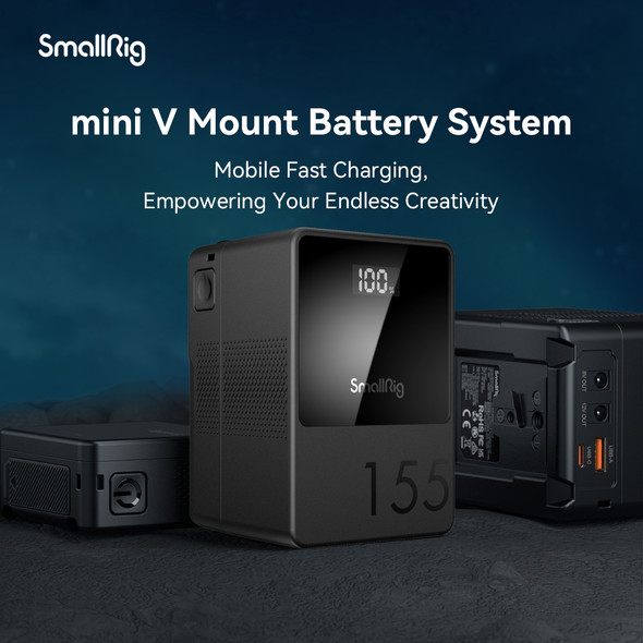 Smallrig 3581B VB155 mini 14.8V 10500mAh 155Wh Li-ion V-mount V-Lock Battery 