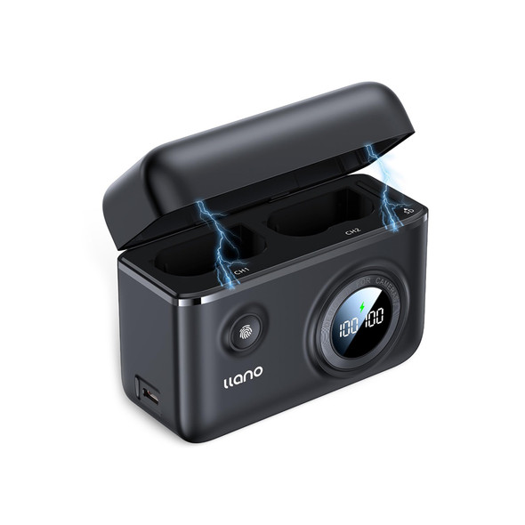  Llano EL15 Dual-slot 18W PD Fast Camera Battery Charger for Nikon EN-EL15