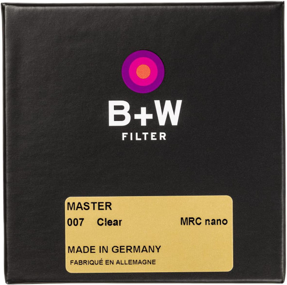 B+W 62mm Master Clear UV Filter MRC Nano
