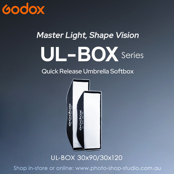 Godox UL-BOX-3090 (30x90cm) Umbrella Quick Release Rectangular Strip Softbox with Grid (Bowens Mount)