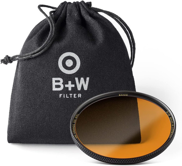 B+W 67mm Basic Orange MRC Filter For Black & White Photography