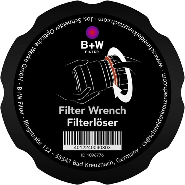 B+W Filter Wrench - Tighten & Loosen 82mm Filters Tool