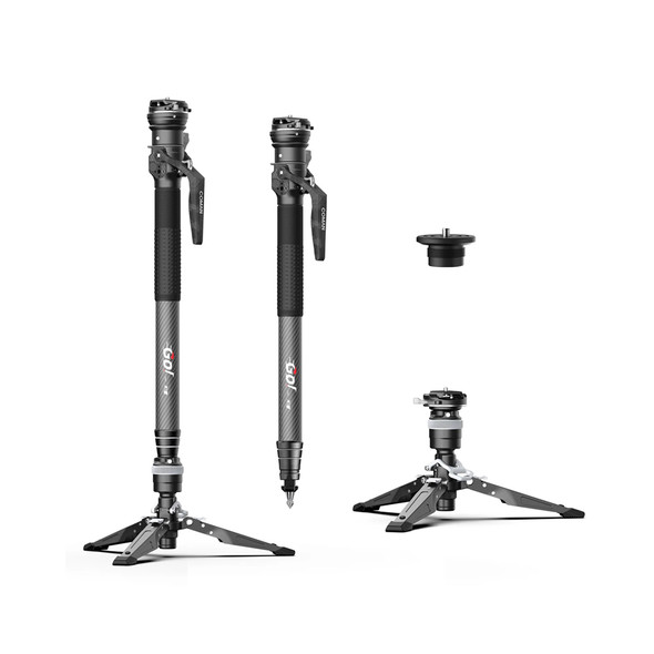 Coman M1S 165cm Carbon Fiber One-Click Lightweight Monopod - Upgraded Version(Max Load 10kg)