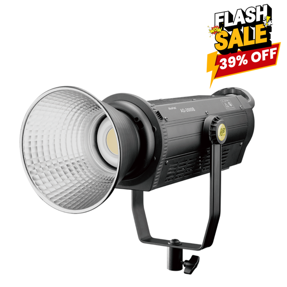 Nicefoto AD-2000B 200W Dual Power COB LED Video Light (5600K) Daylight + BP-V01II V-mount Battery Dual Plate