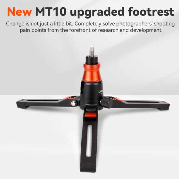 Coman MT10 Aluminium Alloy Mini Tripod Monopod Base Legs for DK327AQ6 Monopod