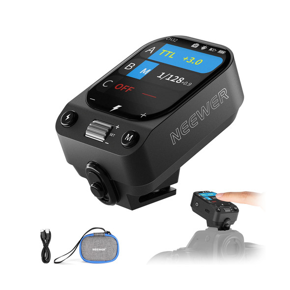 NEEWER QZ-N 10107914EU TTL Wireless Touchscreen Flash Trigger for Nikon