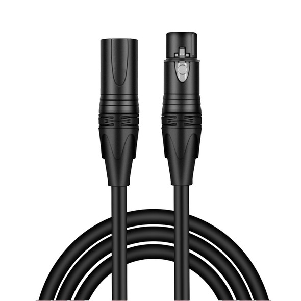 Fotolux XLR-C3-BK XLR 3 Pin Male to XLR 3 Pin Female Microphone Cable - Black ( 3m / 10ft )