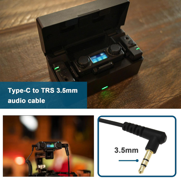  Fotolux 3.5mm TRS Male to USB-C Male Coiled Audio Cable (2m) 