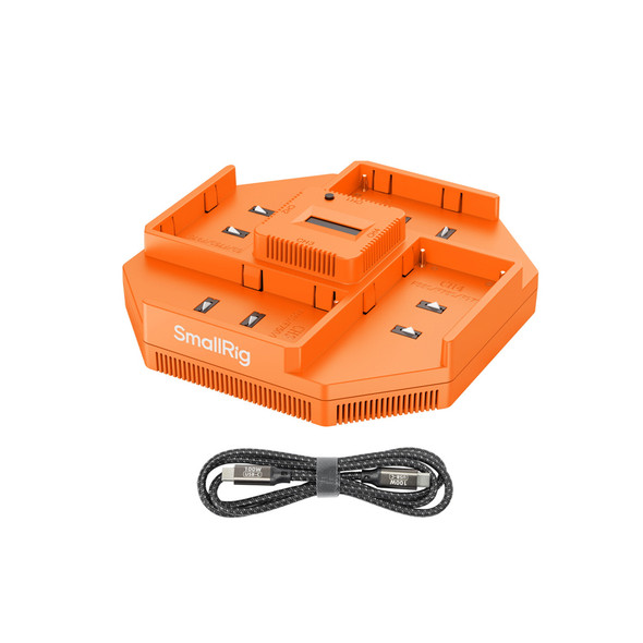 SmallRig 4837 NP-F 4-Channel PD 100W Fast Charging Camera Battery Charger for Sony NP-F550 / NP-F570  /NP-F750 / NP-F970