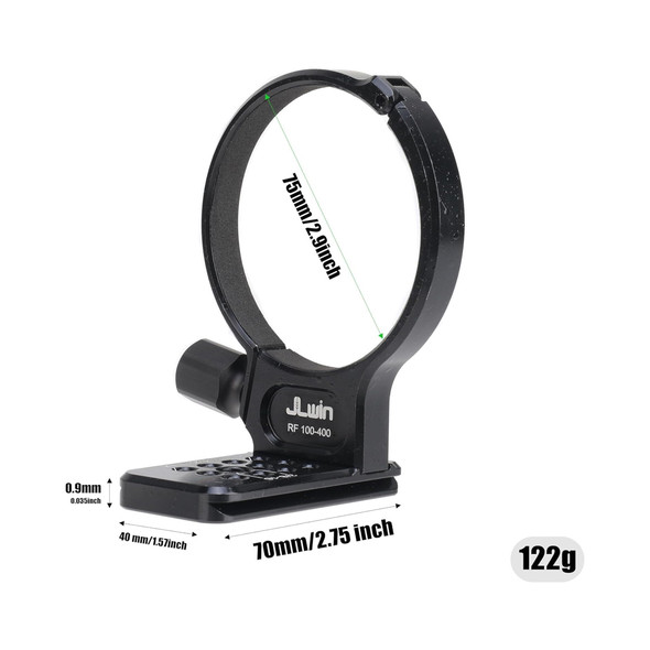 JLwin RF100-400 Lens Collar Tripod Mount Ring for Canon RF 100-400mm f/5.6-8 IS USM Lens