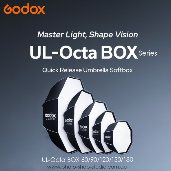 Godox UL-Octa BOX-180 (180cm) Umbrella Quick Release Octagonal Softbox with Grid (Bowens Mount)