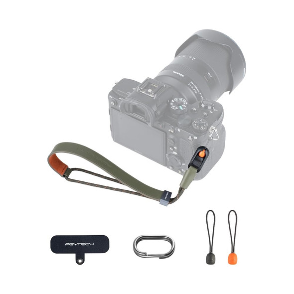 PGYTECH P-CB-594 Vintage Camera Wrist Strap Slim (Olive Green)
