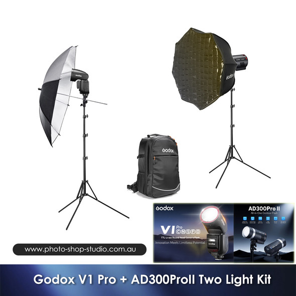 Godox V1 Pro + AD300ProII Two Light Kit