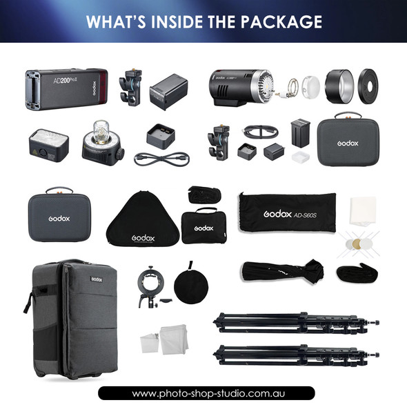 Godox AD200ProII + AD300ProII Two Portable Flash Kit