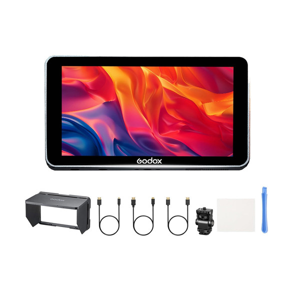 Godox GM6S Pro Kit2 5.5'' 10W 4K 3D LUT 2000nit HDMI Touchscreen Ultra-bright On-Camera Monitor