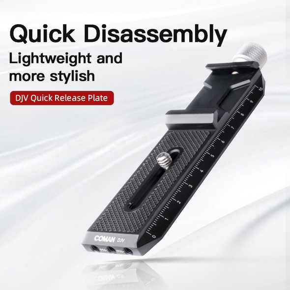 Coman DJV Quick Release Plate for DJI RS2 / RS3 mini Gimbal Stabilizer & Tripod
