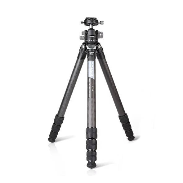 Coman TSC34A40 TSC Hussar Series 1.4m Carbon Fiber Outdoor Compact Travel Tripod with Ball Head (Max Load 20kg) 