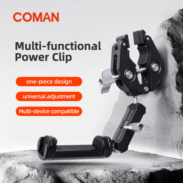 Coman DC2 Multi-Functional Super Clamp with Magic Arm & EX350 Phone Clip